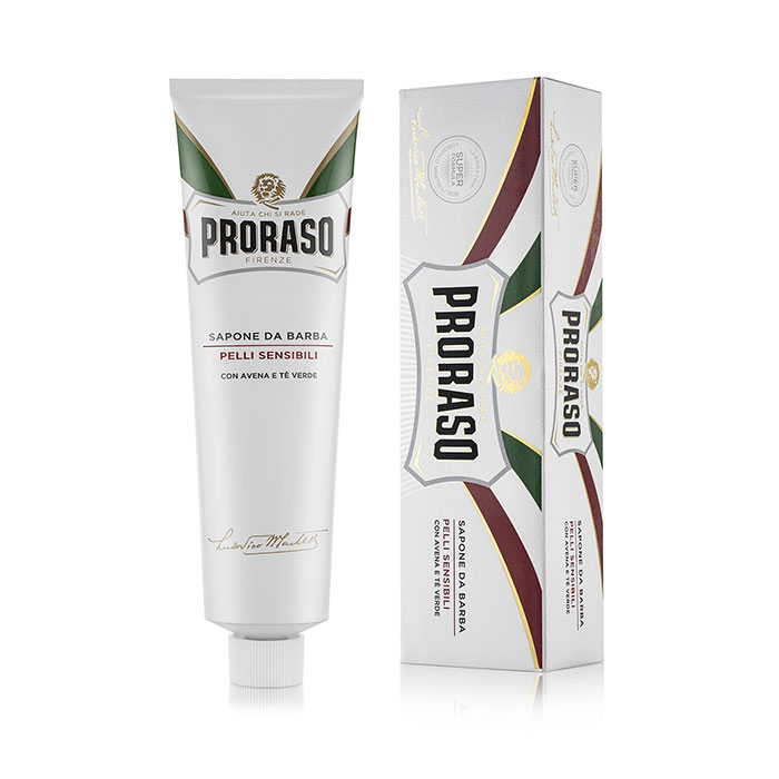 Crème de rasage Proraso Blanc pour peaux sensibles