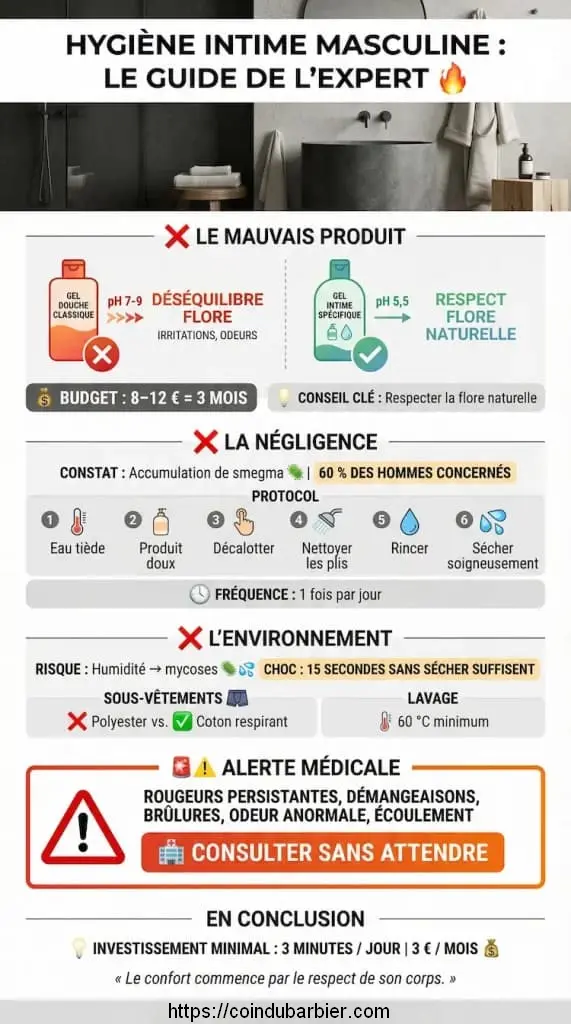 Hygiène Intime Homme 3 erreurs qui ruinent tout